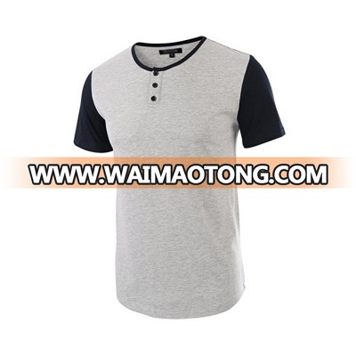 Men's Classic Comfort Soft Regular Fit Short Sleeve Henley T-Shirt Tee