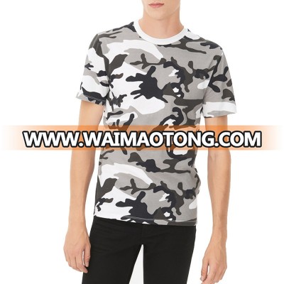 Men's Short Sleeve Fitted Camouflage Cotton Tee