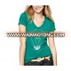 Design your own womensV neck t shirt